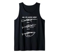 9mm Sten Carbine Diagram - WWII Submachine Gun Blueprint Tank Top