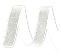 9mm Velvet Elastic Ribbon Flat Stretchy Cord Flat Elastic Velour Tape Sewing Band Trimming for Skirts Trousers Waistbands Headband Masks Clothing Arts & Crafts (9mm - Ivory - 10 Meters)