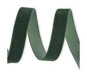 9mm Velvet Elastic Ribbon Flat Stretchy Cord Flat Elastic Velour Tape Sewing Band Trimming for Skirts Trousers Waistbands Headband Masks Clothing Arts & Crafts (9mm - Light Green - 10 Meters)