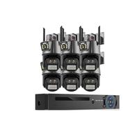 9MP Three Lens 8X Zoom Wifi PTZ 10CH POE NVR Surveillance System Two Way Audio CCTV Security Camera Video Surveillance Kit(1T,10CH NVR 6CAMERA_EU PLUG)