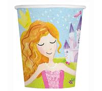 Unique Party 58376 Fairy Princess Paper Cups | 8 Pcs, Multicolor