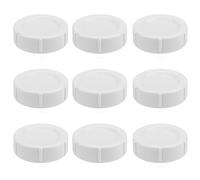 9Pack Bottle Caps Compatible with Dr Brown Natural Flow Wide-Neck Bottles,Travel and Storage Bottle Lids Replacement with Sealing Gasket, Leak-Proof,Easy to Clean,White