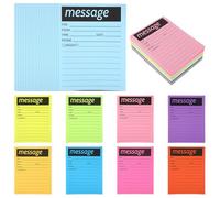 9Pack Phone Message Pads for Office, 4 x 5 Inch Self-Stick Note Pads, While You were Out Message Pad Neon Sticky Notes, Urgent Sticky Note for Work Call, Office Supplies, 50 Sheets/Pack (Style-B)