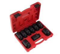 9pc 1/2inch Drive Deep Impact Axle Hub Nut Socket Set 29-30-31-32-33-34-35-36-38