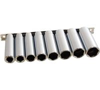 9PC 1/4" 3/8" 1/2" Deep Sockets Metric Square Drive Mechanic Tools 5.5 To 24mm