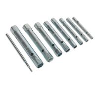 9pc Box Spanner - Double Ended Back Nut Socket Wrench & Tommy T-Bar - HEAVY DUTY