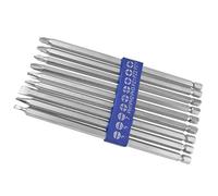 9pc Extra Long 150mm Power Bit Set Pozi Philips Flat Hex Screwdriver Drill TE684