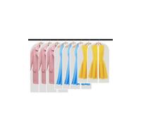 9Pc Hanging Garment Bags Moth Proof Clear Zipper Closet Travel