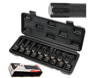 9PC Impact Ribe Bit Socket Set RM5-RM14 1/2"