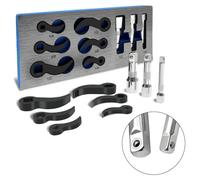 9PC Pry Bar Wrench Adaptor Kit for 1/2" 3/8" 1/4" Drive Ratchets, Adjustable Crowbar Adapter Set for Tight Spaces and Car Repairs