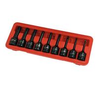 9Pc Ribe Bit Socket Set R5 R6 R7 R8 R9 R10 R12 R13 R14 1/2" Dr Impact Wrench Gun