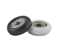 9PCS/12PCS/14PCS 625ZZ POM Bearings Passive Round Roller Wheel With Nylon Plastic 5x21.5x7mm For 3D Printer Parts(5x21.5x7mm Black,12PCS)