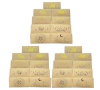 9pcs / 18pcs / 27pcs Ramadans Money Envelopes for Eid Celebration and Decorations Gifts Card Bags Muslims Party Supplies Eid Festival Invitation