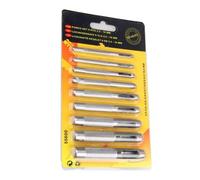 9PCS 2.5-10mm Leather Craft Round Hollow Hole 9pcs Plastic Rubber 2.5-10Mm Suitable for Home Construction Made from Heat-Treated Carbon Steel