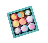 9PCS 30g Bath Gift Salt Balls Essential Oil Bombs for Hand Foot Body Skin Fizzy Spa Aromatic Odor