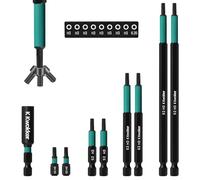 9PCS 3mm Hex Screwdriver Bits Impact Drill Allen Key Bit Set 25mm+50mm+90mm+150mm Long, 3mm Alan Keys Sets for Drill Metric Hex Impact Allen Wrench Drill Bit Set, 1/4" Allen Shank S2 Steel Bits