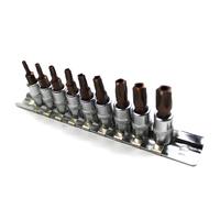9pcs 5 Point Star Torx Screwdriver Bit 1/4 Inch Drive Socket TS10-TS50 Hand Tools Parts Accessories