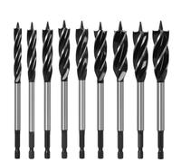 9pcs A,4-9pc Twist Drill Bit Set Wood Fast Cut Auger Carpenter Joiner Tool Drill Bit For Wood Cut Suit for woodworking