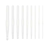 9Pcs Acrylics Crochet Hook 3-10mm 12mm Ergonomic Crochet Hook Set for Beginner Hobbyist Knitting Sweater Scarf Hat Ergonomic Handle