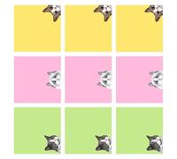 9Pcs Adhesive Notes Strong Adhesive 76X76mm Memo Paper 450Sheets in Total for Writing Journaling Noting Supplies Repositionable Notes for Computer Screens