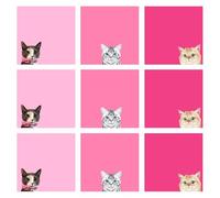 9Pcs Adhesive Notes Strong Adhesive 76X76mm Memo Paper 450Sheets in Total for Writing Journaling Noting Supplies Repositionable Notes for Computer Screens