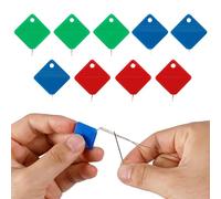 9PCS Automatic Needle Threaders, Square Plastic Needle Threader Hand Sewing, Sewing Supplies Easy Threading Embroidery Floss Cross Stitch Clothing Mending for Seniors & Beginners