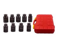 9PCS AXLE HUB NUT DEEP IMPACT SOCKET SET 1/2"DR THIN WALL SHAFT SOCKET 29-38