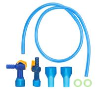 9pcs Bite Valve Replacement for Camelbak, Blue Bladder Replacement with Right Angled & Straight Hose Connectors and Tube O-Ring & Water Pipe for Backpack Hydration Bladder