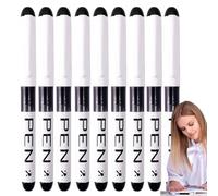 9pcs Black Fountain Pens Disposable,EF Nib Black Ink Fine Point Pen,Smooth Writing Calligraphy Pen,Fountain Pe/ns for Writing,Smooth-Wr/iting Office Supplies,Portable Fine Journaling P/en#0.38mm,Black