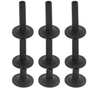 9pcs Black Plastic Flanged Cymbal Sleeves for 8mm Rods
