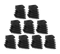 9pcs Black Rubber Drum Leg Support Pads for Practice and Performance