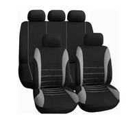 9Pcs Car Seat Cover Sets For Seat Ibiza 2009 2010 2011 2012 2013 2014 2015 2016 2017,Polyester Washable Fabric Full Set Waterproof Seat Covers Seat Cushion Protectors Interior,D/Grey