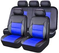 9pcs Car Seat Covers for MG HS 2018-2023（Fuel Version）, Car Front Rear Waterproof Breathable Full Set Interior Protector Accessories,C-Blue