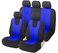 9Pcs Car Seat Covers for Toyota Land Cruiser Prado J150 2017-2019 2020 2021 2022 2023 2024 2025, Cloth Car Seat Cushion Full Set Breathable Washable Front Rear Protectors Accessories,Blue