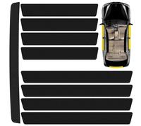 9pcs Carbon Fiber Car Door Sills,Rear Bumper Protectors for BMW X1 X2 X3 X4 X5 X6 X7,Scratch Resistant Carbon Fiber Door Sill Edge Trim Strips Styling Accessories,Black-X3