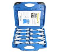9pcs Common Rail Injection Fuel Line Socket Set 12 Point 1/2" 14mm 16mm 17mm 19mm 21mm 22mm 24mm Extraction Temperature Sensors