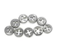 9PCS Comprehensive High Hardness Alloy Steel Meter Left Hand Thread Die Set for Metal Maintenance Tools
