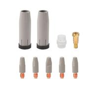 9pcs Conductives Nozzle Rods High Efficiency & Durability Conductives Nozzles Set Simple Installs for 24KD Welding Metal Processing Equipment