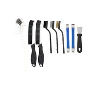 9pcs Crevice Cleaning Brush Set, Hard Bristle Scrub Brushes Tool Kit Multi-Purpose Deep Cleaning Supplies