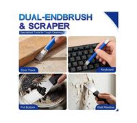 9pcs Crevice Cleaning Brush Set, Hard Bristle Scrub Brushes Tool Kit Multi-Purpose Deep Cleaning Supplies