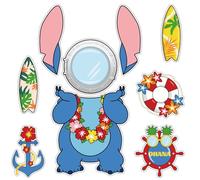9Pcs Cruise Door Decorations Magnetic, Cute Large Nautical Cruise Door Magnets Decorations Reusable Refrigerator Magnets for Cruise Ship Door Decorations
