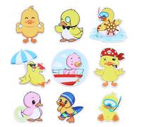 9pcs Cruise Ducks Themed Magnets, Cute Cruise Door Magnets Decorations Reliable Themed Duck Door Decors for Cruise Ship Doors Cars Refrigerators & Metal Surfaces