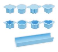 9Pcs Deluxe Cake Pop Mould Set with 9 Inches Tray 4 Shapes Reusable Plastic Cake Pop Maker Kit DIY Baking Mold Set Baking Moulds Easy Cakes Pops Maker for Dessert Making Home Baker Party