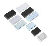9Pcs Density Experiment Kit Cuboid Group with Aluminum Iron and Plastic Blocks for Physics Education and Material Comparison