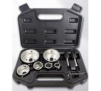 9Pcs Diamond Hole Saw Kit Including 7/8” to 2-7/8” (22-73mm) Diamond Drill Bits, Mandrels, Hex Key for Porcelain Tile, Ceramic, Glass, Marble, Quartz