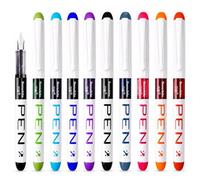 9PCS Disposable Fountain Pen Set, Pilot Fountain Pen, Writech Pens, 0.38 mm Fine Nib Colored Ink, Ideal for Calligraphy, Sketching, Doodling and Journaling (9colours).