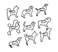 9Pcs Dog Shape Bookmarks 3D Pinted Puppy Bookmarks Page Holder Clamp for Textbook Journal Planner Notebooks Reading Accessory