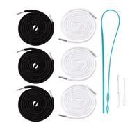 9PCS Drawstring Cord, Drawstring, with Loop Turner Sewing Tool, Suitable for Tracksuit Bottoms, Hoodies, Jogging Bottoms, Bags, Shoes, and Sports Jackets (51in)
