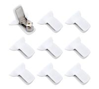 9pcs Duvet Clip for Comforter Inside, White Padded Clip to Keep Strong Hold Changing Quilt Snap Cover in Place No Pin Blanket Fastener Prevent from Shifting Bedding Accessories Quickly Install