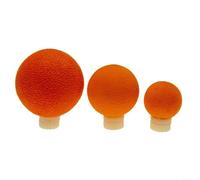 9Pcs EVA Air-Lock Strike Indicator Fishing Float Beads, Purple/White/Orange, Higher Load Capacity Suspending 25% Extra Weight, Leakproof for Trout Fly Fishing in Streams & Rivers(white)